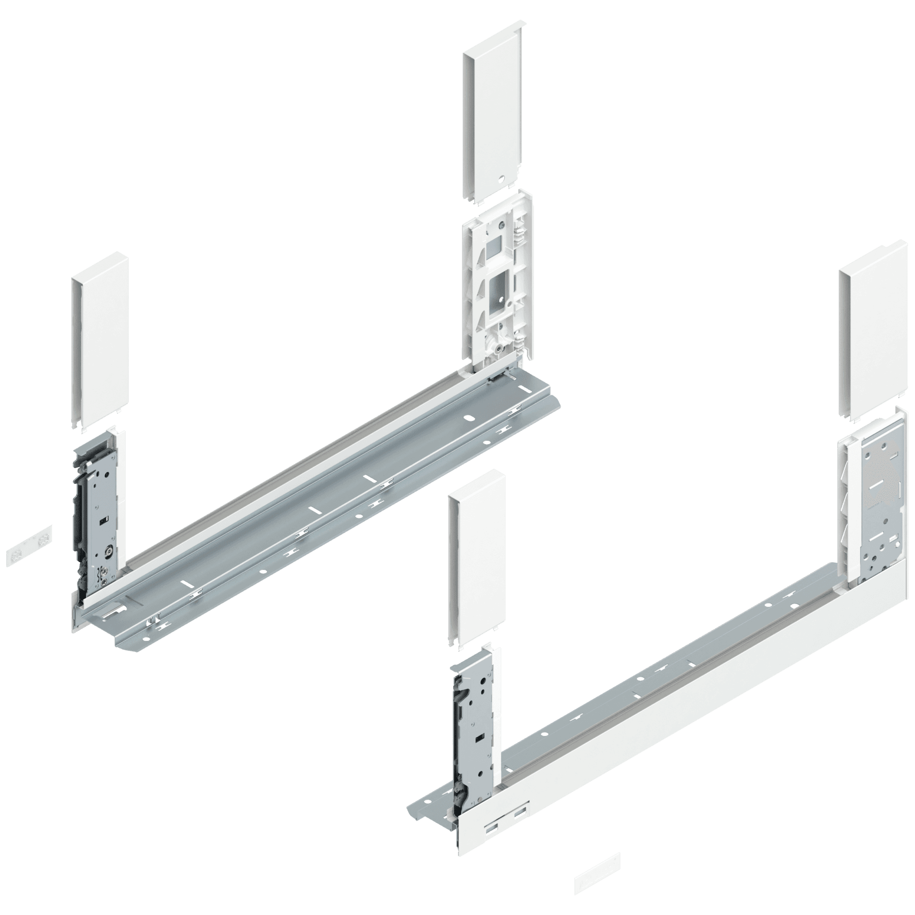 LegraBox stranica C FREE Silky White L-500mm - 780C5002S