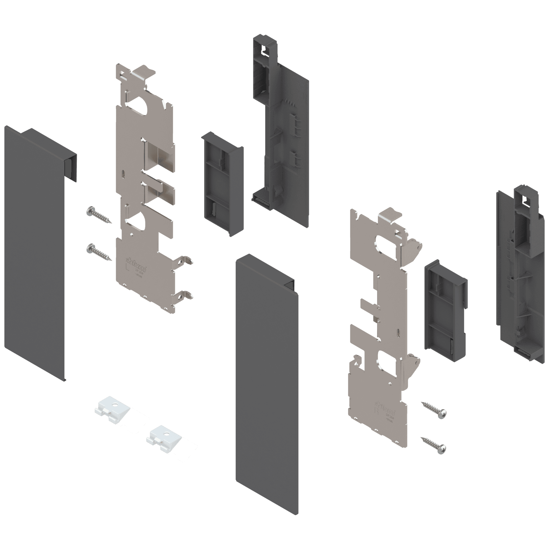 LegraBox Komplet prednjih delova C FREE Orion Grey -  ZI7.2CS0