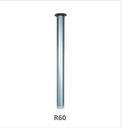 Noga za stolove bela H=720mm fi60 - R60.720.1