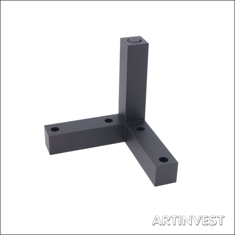 Nogica 779R H=120mm L-115x115 Black