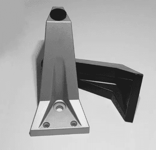 Nogica Kosa h-100 - bela - 77791051