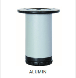 Nogica fi50 h-100 aluminijum - R50.100.5