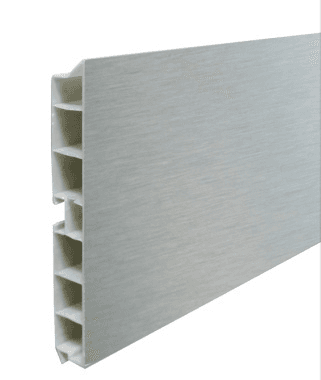 Sokla PVC 10cm 4.0m Alu cešljana 37