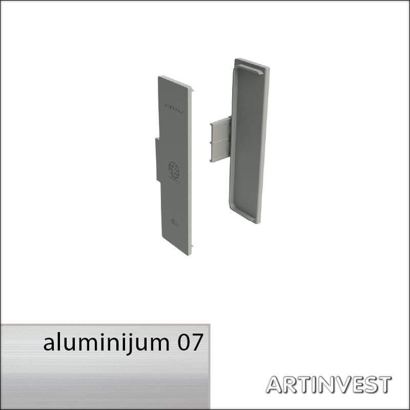 Poklopac unutrašnji za GOLA profil desni i levi G39 Aluminium 07