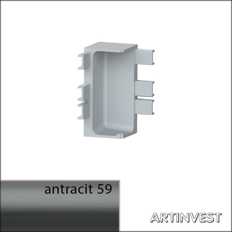 Unutrašnji ugao 90* GOLA  G38 - Antracit 59