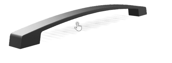 Rucica S 400 -160mm Crna - 7817